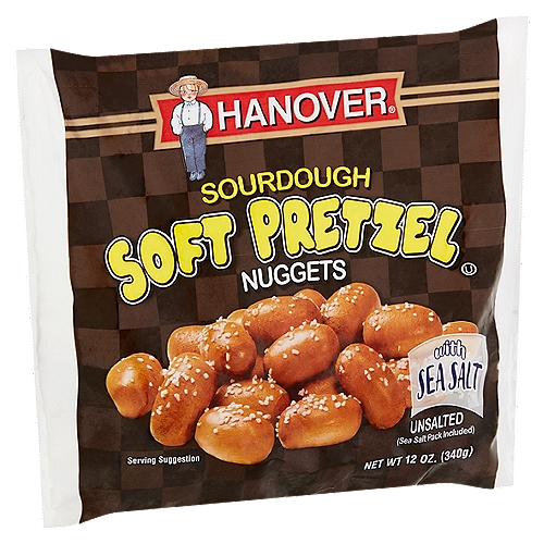Hanover Sourdough Soft Pretzel Nuggets with Sea Salt, 12 oz
