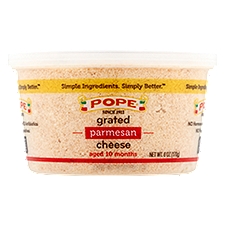 Pope Grated Parmesan Cheese, 6 oz