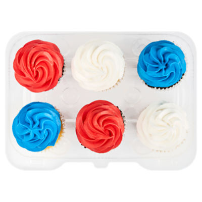 6 Pack Holiday Cupcakes, 10 Ounce