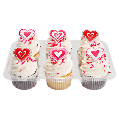 6 Pack Holiday Cupcakes