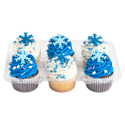6 Pack Holiday Cupcakes