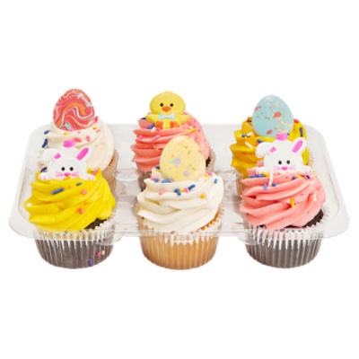 6 Pack Holiday Cupcakes