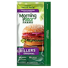 MorningStar Farms Grillers Original Veggie Burgers Value Pack, 8 count, 18 oz
