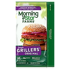 MorningStar Farms Veggie Burgers, Grillers Original, 9 Ounce