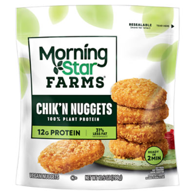 MorningStar Farms Veggie Chik'n Vegan Nuggets, 10.5 oz