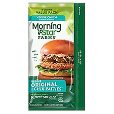 MorningStar Farms Veggie Original Chik Patties Value Pack, 8 count, 20 oz