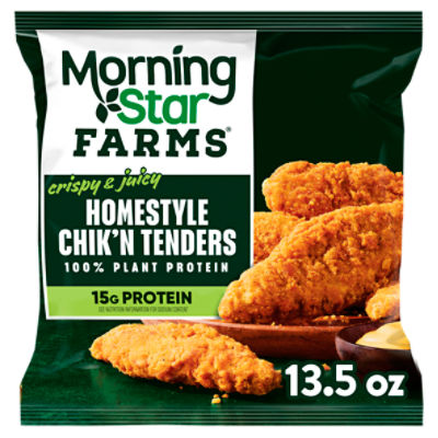 MorningStar Farms Incogmeato Original Meatless Chicken Tenders, Vegan Plant Based Protein, 13.5 oz