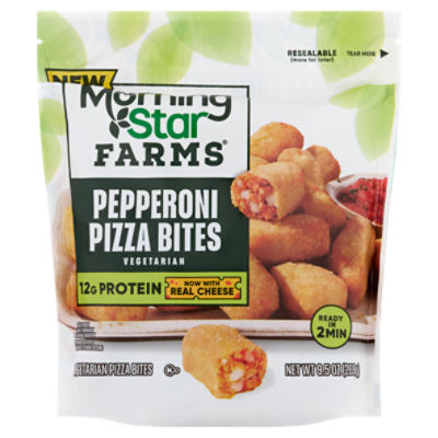 Morning Star Farms Pepperoni Vegetarian Pizza Bites, 9.5 oz, 9.5 Ounce