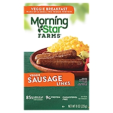 MorningStar Farms Veggie Breakfast, Sausage Links, 8 Ounce