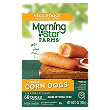 Morning Star FARMS Veggie Corn Dogs, 4 count, 10 oz