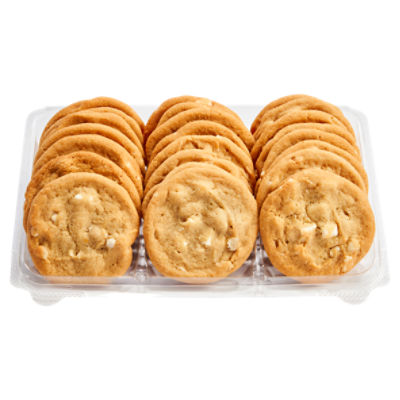 24 Pack Gourmet White Macadamia Nut Cookies