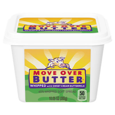 Move Over Butter 65% Whipped Soft Spread with Sweet Cream Buttermilk, 10.05 oz