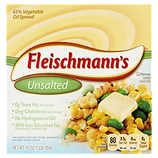Fleischmann's Unsalted, Butter, 16 Ounce