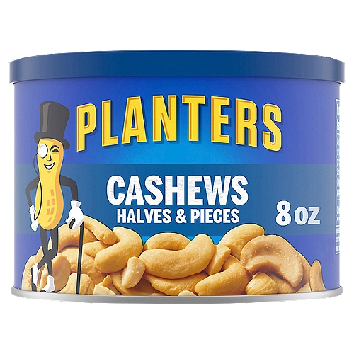 Planters Halves & Pieces Cashews, 8 oz