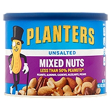 Planters Unsalted Mixed Nuts, 10.3 Ounce