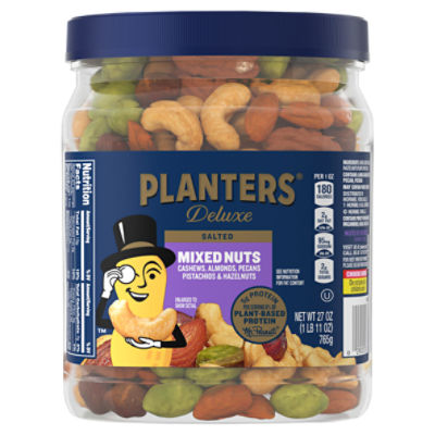 Planters Deluxe Salted Mixed Nuts, 27 oz