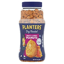 Planters Dry Roasted Sweet & Spicy, Peanuts, 16 Ounce