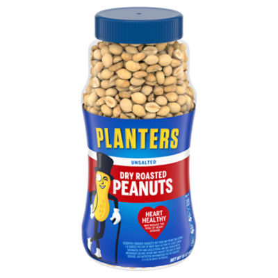 Planters Unsalted Dry Roasted Peanuts, 16 oz