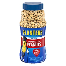 Planters Unsalted Dry Roasted, Peanuts, 16 Ounce