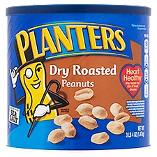 Planters Dry Roasted Peanuts, 52 oz, 52 Ounce