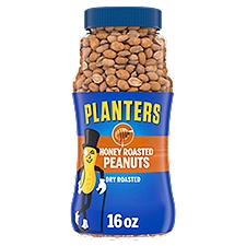 Planters Honey Dry Roasted, Peanuts, 16 Ounce