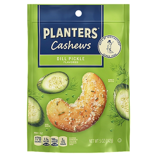 Planters Dill Pickle Flavored Cashews, 5 oz