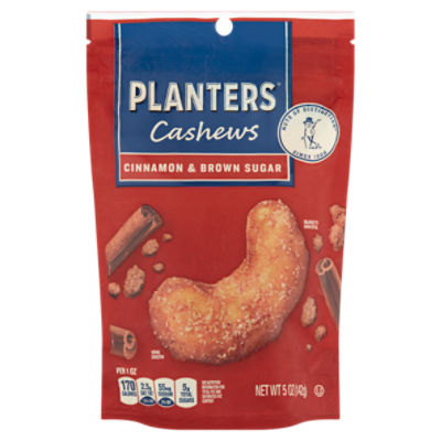 Planters Cinnamon & Brown Sugar Cashews, 5 oz