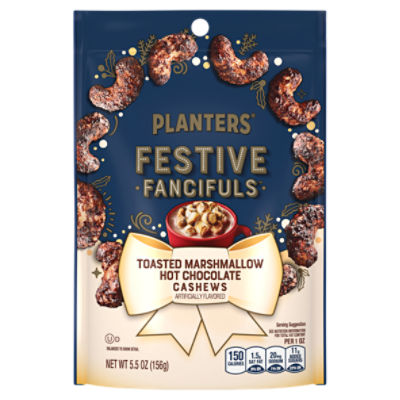 Planters Festive Fancifuls Toasted Marshmallow Hot Chocolate Cashews, 5.5 oz