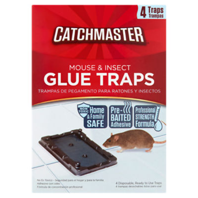 Catchmaster Mouse & Insect Glue Traps, 4 count, 4 Each