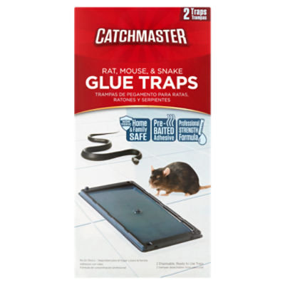 Catchmaster Rat, Mouse, & Snake Glue Traps, 2 count