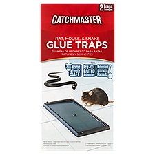 Catch Master Baited Glue Rat Mouse & Snake Traps, 2 Each
