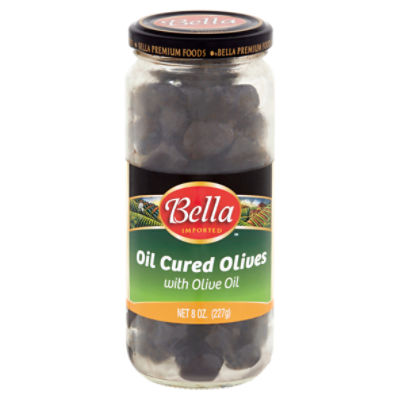 Bella Oil Cured Olives with Olive Oil, 8 oz, 8 Ounce