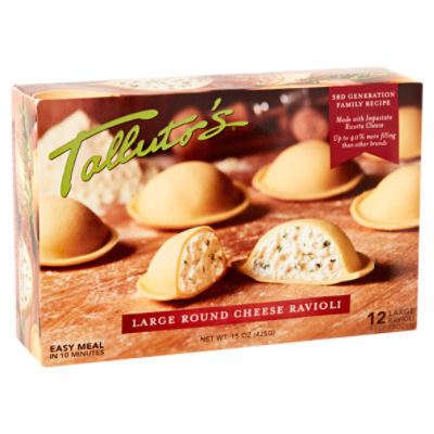 Talluto's Large Round Cheese Ravioli, 12 count, 15 oz