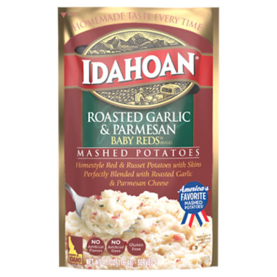 Idahoan Baby Reds® w/Roasted Garlic & Parm Mashed Potatoes, 4.1 oz Pouch, 4.1 Ounce