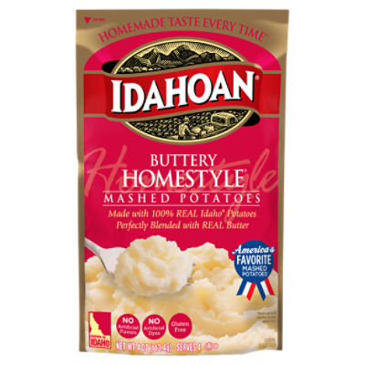 Idahoan Buttery Homestyle® Mashed Potatoes, 4 oz Pouch, 4 Ounce