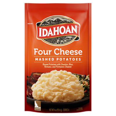 Idahoan Four Cheese Mashed Potatoes, 4 oz Pouch