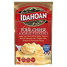 Idahoan Four Cheese Mashed Potatoes, 4 oz Pouch