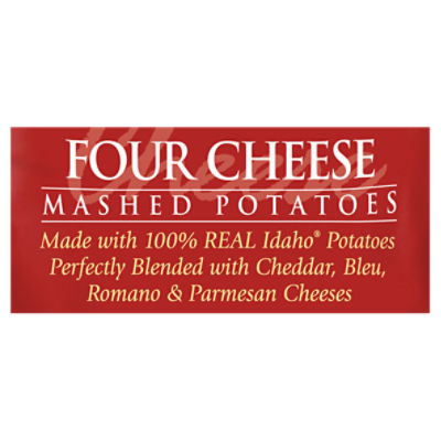 Idahoan Four Cheese Mashed Potatoes Family Size, 8 oz Pouch 