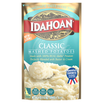 Idahoan Classic Mashed Potatoes, 4 oz Pouch