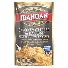Idahoan Mashed Potatoes Smokey Cheese & Bacon, 4 Ounce