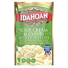 Idahoan Mashed Potatoes Sour Cream & Chives, 4 Ounce