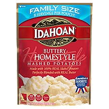 Idahoan Buttery Homestyle, Mashed Potatoes, 8 Ounce