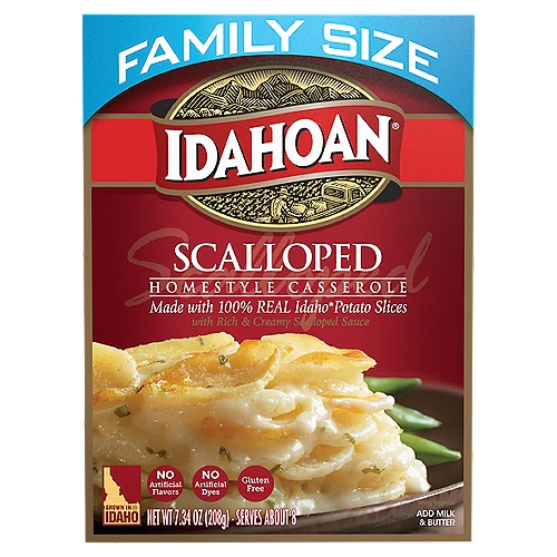 Idahoan Scalloped Homestyle Casserole Family Size, 7.34 oz Box