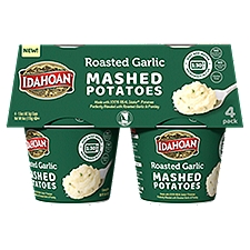 Idahoan Roasted Garlic Mashed Potatoes Cup, 1.5 oz (Pack of 4)