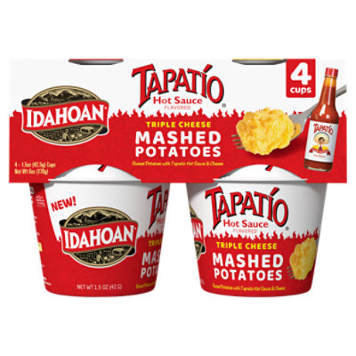 Idahoan Tapatio Mashed Potatoes, 1.5 oz Cup (Pack of 4)