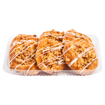 Store Baked Mini Walnut Snail Danish, 6 ct, 12 oz