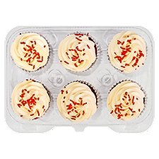 6 Pack Red Velvet Cupcakes