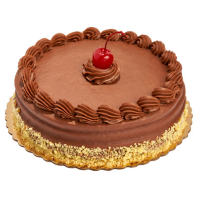 Single Layer Yellow Cake With Chocolate Icing, 17 Oz