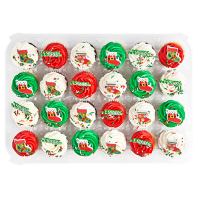 24 Pack Festive Cupcakes