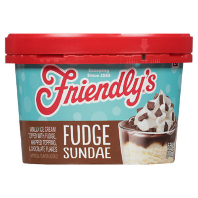 Friendly's Fudge Sundae Ice Cream 6 fl oz, 6 Fluid ounce